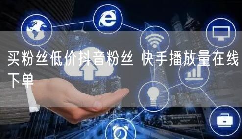 买粉丝低价抖音粉丝 快手播放量在线下单